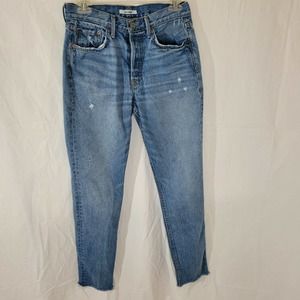 GRLFRND Karolina High Rise Skinny Button Fly Last Dance Size 28